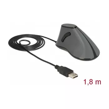 Delock 12527 Grey – pelēka darbvirsmas pele