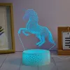 Manta SNL116RGB RGB 3D zirga dekoratīvā LED lampa