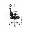 Biroja grozāmais krēsls mark adler Manager 3.3 Melns — ergonomisks dizains, grozāma pamatne