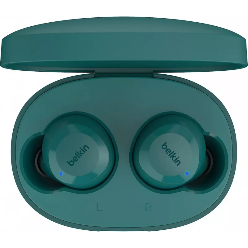 Belkin SoundForm Bolt AUC009btTE true wireless austiņas ausīs ar mikrofonu, zilganzaļas