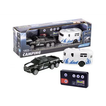 RC auto ar kemperi REVELL 23566 — miniatūrs ar tālvadību, bateriju darbināms rotaļu modelis