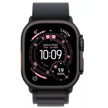 Viedpulkstenis Apple Watch Ultra 3 GPS + Cellular 49mm Melns Titāna Korpuss ar Melnu Alpine Clip Lielu