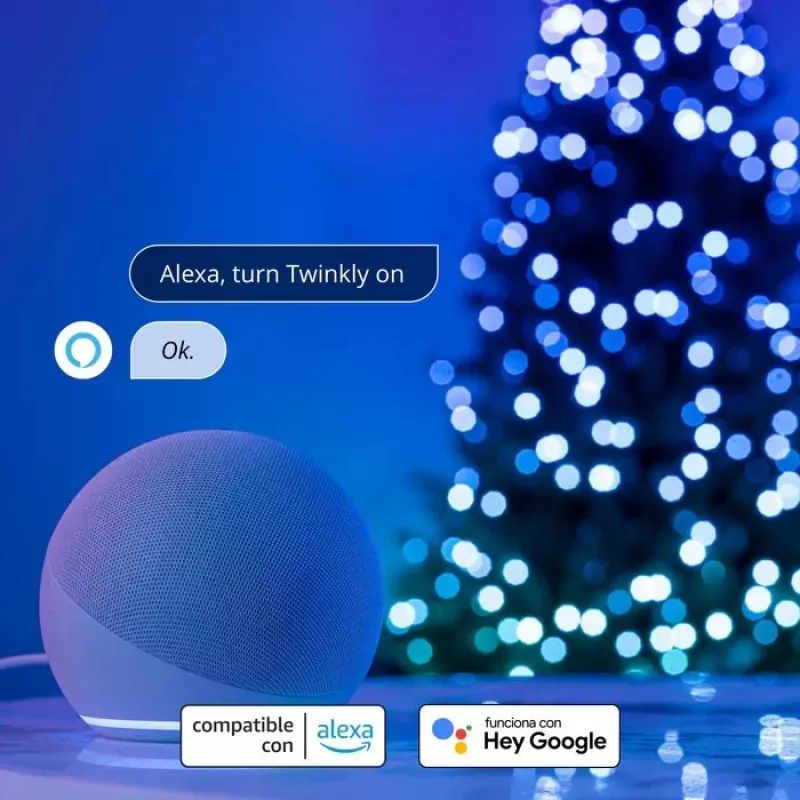 Twinkly Candies LED Ziemassvētku eglītes gaismas virtene TWKC100RGB-T 6 M Sveces forma