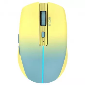Cian Technology GmbH INCA Mouse IWM-511RS Bluetooth + Bezvadu RGB pamatkrāsa Dzeltena