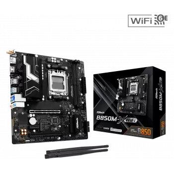 Mātesplate ASRock B850M Rock WiFi AM5 mATX DDR5 ar HDMI un DisplayPort