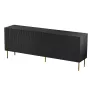 JUNGLE kumode 190x40.5x74.5 melns matēts + zelta krāsas kājas