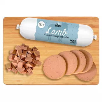 PAKA ZWIERZAKA Pepe Sausage Lamb suņu gardums - 200g