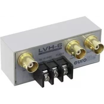 BNC slēdzis EUROLITE LVH-6 metāla korpusā, 6 kanāli