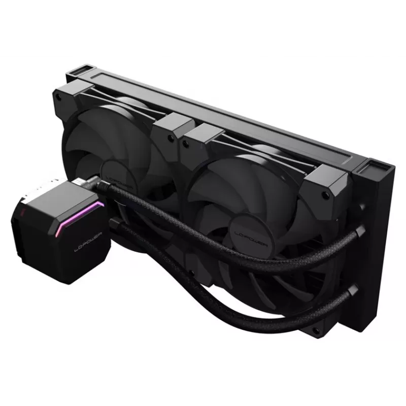 Viena bloka šķidruma dzesētājs LC-Power LC-CC-240-B 12 cm Melns