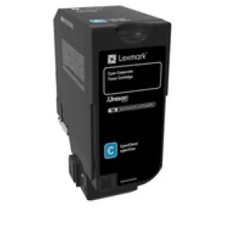 Toneru kasetne Lexmark 74C20CE 2500 lpp Ciāna