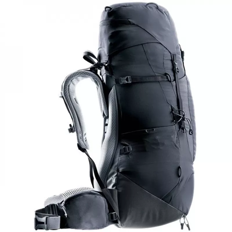 Deuter Aircontact Lite 45+10 SL Sieviešu pārgājienu mugursoma Melna