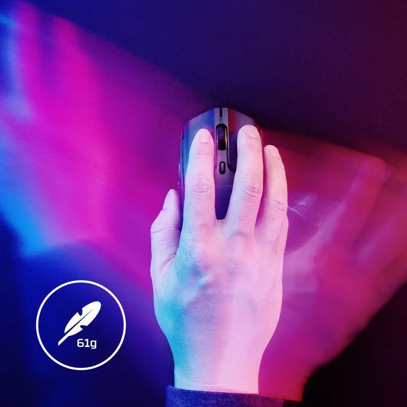 HyperX Pulsefire Haste 2 - Bezvadu spēļu pele (Melna)