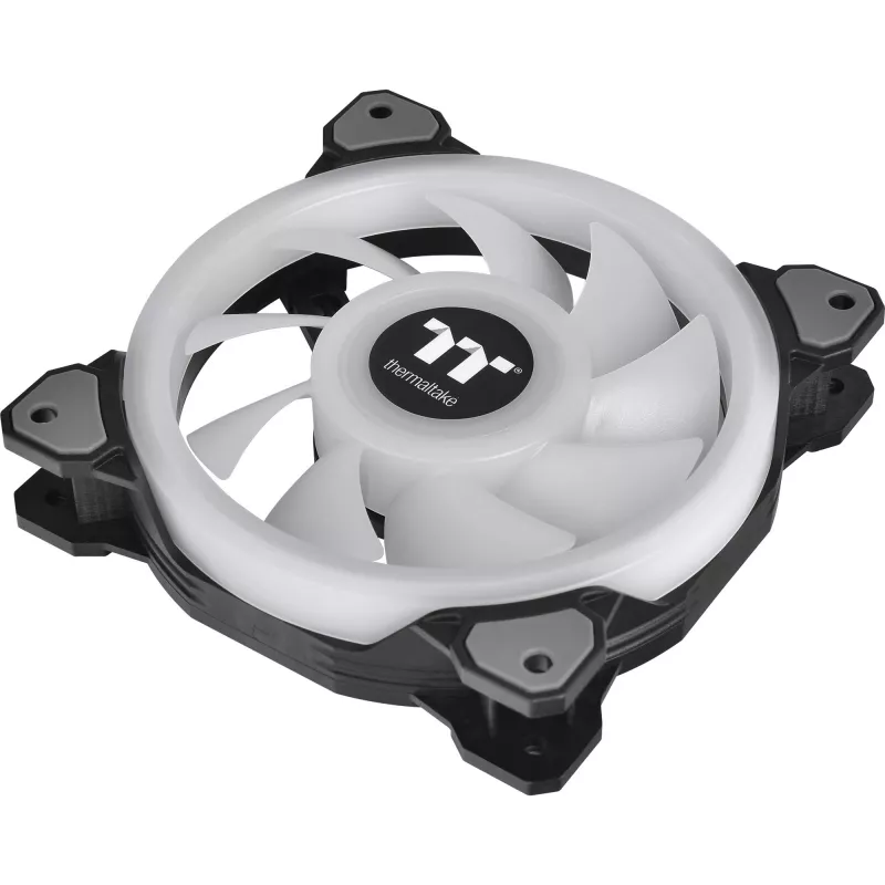 Thermaltake Riing Quad 14 RGB CL-F089-PL14SW-C 140 mm radiatora ventilators, TT Premium Edition, melns