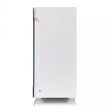 PC korpuss Thermaltake H200 TG Snow RGB Midi Tower Balts