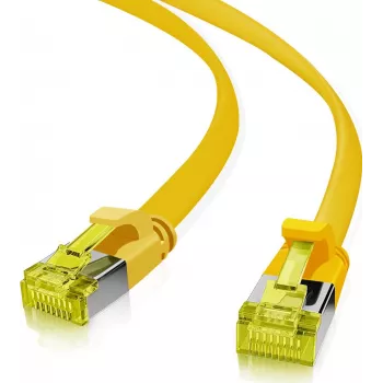 helos Cat.6a Ultra-Flat U/FTP AWG 32 savienojuma kabelis 205251, 7,5 m, dzeltens