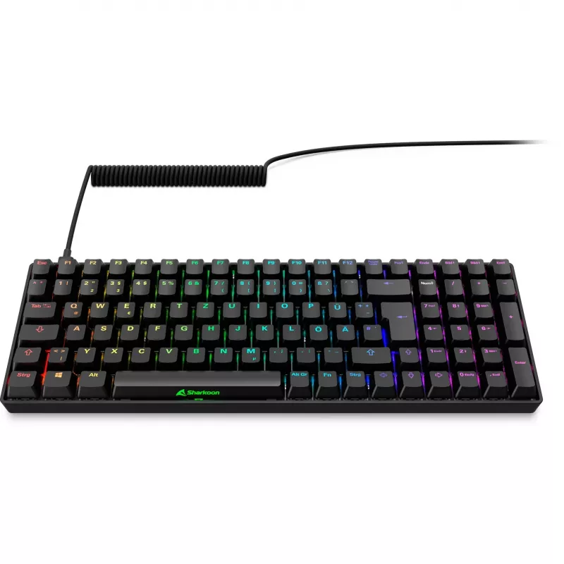 Sharkoon SGK50 S2 bezvadu spēļu tastatūra RF Wireless QWERTZ vācu