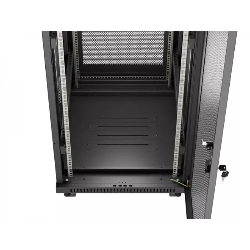 Brīvi stāvošs skapja statīvs LANBERG FF01-6824-23BL 24U 600×800 mm IP20 Melns