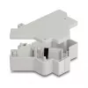 DELOCK 67043 Keystone moduļa turētājs DIN sliedei — plastmasa, iezemēts, 60×88.2×21.5 mm, pelēks
