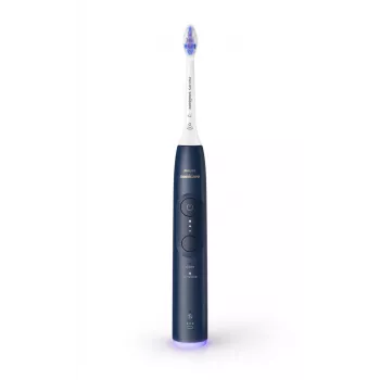 Philips Sonicare Series 6100 HX7403/05 elektriskā zobu birste — uzlādējama, Li-Ion akumulators, Sensitive & Daily care režīmi, tumši zila