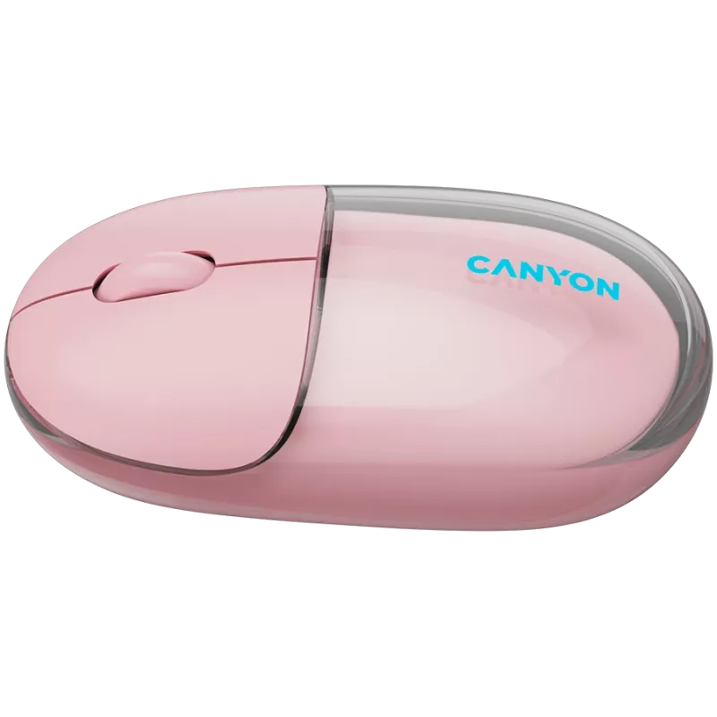 CANYONE pele OnClick 24 BT/Bezvadu Caurspīdīga/Rozā