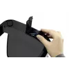 Durable TOUCH 12L Taisnstūra Nerūsējošā Tērauda Atkritumu Tvertne Sudraba Melna