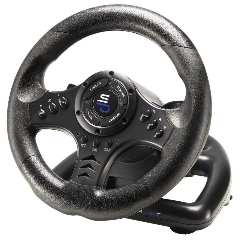 Stūre + Pedāļi Subsonic SA5426-NG Melns USB 180° Rotācija