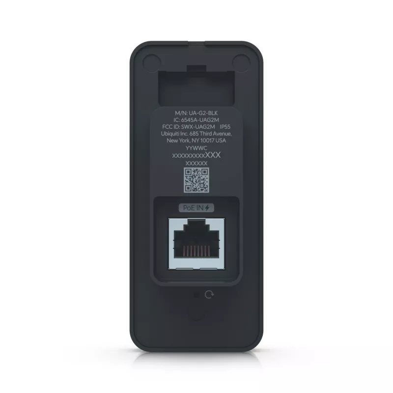 Ubiquiti Access Reader G2 melns – NFC karšu lasītājs un izejas pieprasījuma ierīce