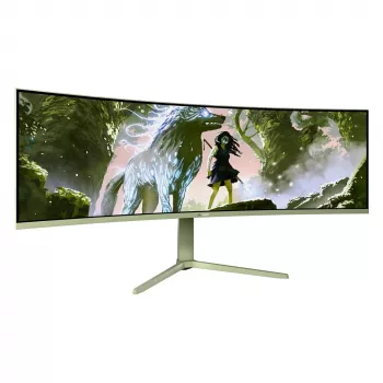 Izliekts datora monitors Arozzi Nova 49 collas (124.5 cm) Dual QHD 5120×1440 LED VA, 4 ms, Zaļš
