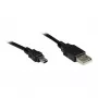 Savienojuma kabelis USB 2.0 A ligzda uz Mini-B 5-pin, melns, 3m, Good Connections® (3310-AM3)
