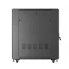 19 collu tīkla skapis LANBERG FF01-6022-23B, 22U, 600×1000 mm, melns, perforētas durvis