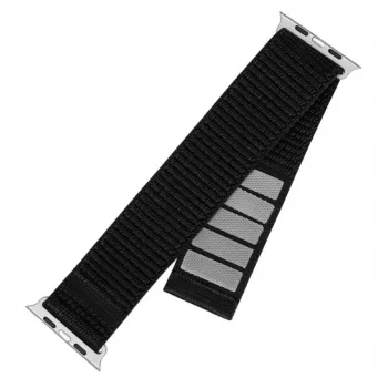 Nīlona pulksteņa siksniņa FIXED Sporty Strap FIXNST2-436-BK 38/40/41 mm pulksteņiem, melna