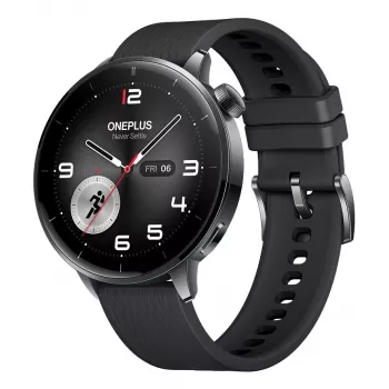 Viedpulkstenis ONEPLUS Watch 3 43mm — 1,32 collu AMOLED, Snapdragon W5, GPS, NFC, IP68, 5 ATM, 354 mAh, Nerūsējošā tērauda korpuss