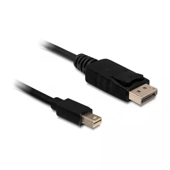 Mini Displayport uz Displayport kabelis DeLOCK 83984 0.5m Melns
