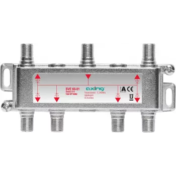 Kabeļu sadalītājs Axing SVE06001 75 Ω 5 - 2400 MHz