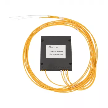 Optiskais PLC sadalītājs 1:4 Extralink SC/APC, 2.0 mm G657A, 1.5 m, ABS modulis, bez savienotājiem