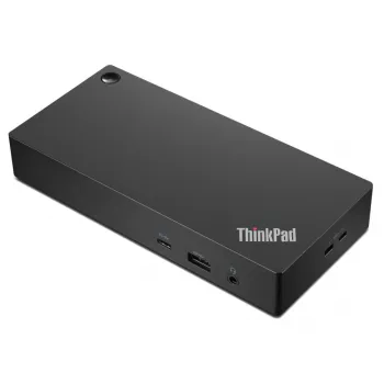Lenovo ThinkPad Universāls USB-C dokstacija, vadu, USB 3.2 Gen 1 (3.1 Gen 1) Type-C, melna