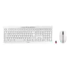 CHERRY Stream Desktop bezvadu tastatūra un pele, QWERTZ, balta