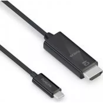 PureLink IS2201-010 - 1 m - USB Type-C uz HDMI - Tēviņš - Tēviņš - taisns