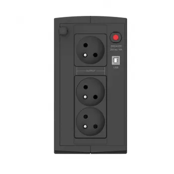 Ever Duo 850 PL T/DAVRTO-000K85/01 850VA Line-Interactive, 550W, AVR, 3 AC kontaktligzdas, 12V 2×5Ah, Tornis