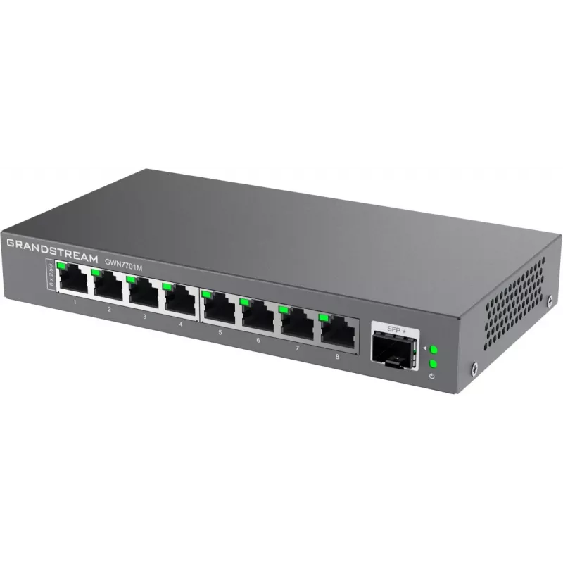 Grandstream Networks GWN7701M tīkla slēdzis Nepārvaldāms 2.5G Ethernet (100/1000/2500) Melns