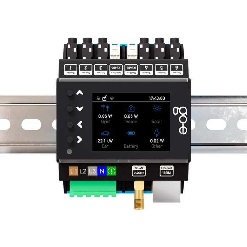 Go-e kontrolieris go-e Charger lādētājiem (Gemini un HOME sērijas), melnā krāsā