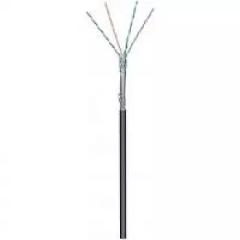 Wentronic Goobay CAT 5e āra tīkla kabelis, SF/UTP, melns, 100 m - CCA vara maisījums, AWG 24/1 (ciets), PE (57296)