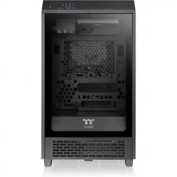 Thermaltake The Tower 200 Mini Tornis, Melns, Rūdīts Stikls