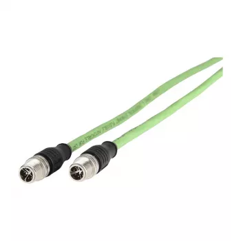 METZ CONNECT savienojuma kabelis M12 1m zaļš X-kodēts 142M2X11010