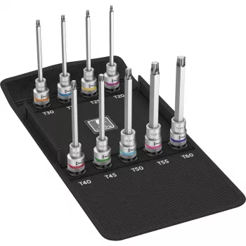 Wera 8767 C TORX HF 3 Zyklop 1/2 collu TORX uzgriežņu atslēgu komplekts, 9 gab.