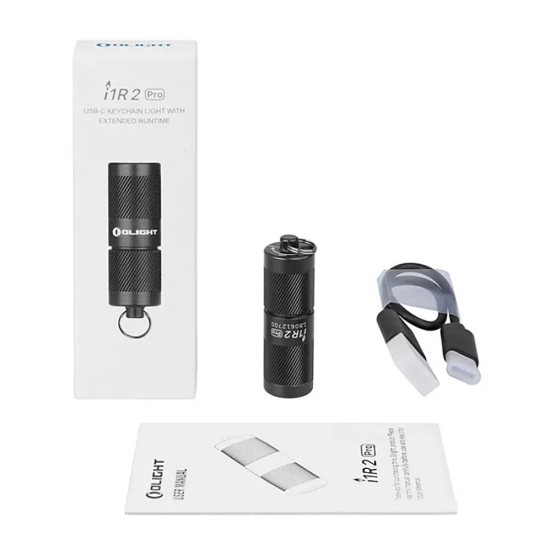 Atslēgu piekariņa lukturītis Olight I1R 2 Pro Melns 180 lm IPX8