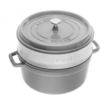 Čuguna katls STAUB La Cocotte ar ieliktni 40508-819-0 - 3.8 l, grafīts
