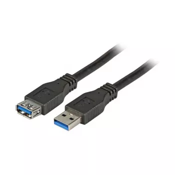 EFB K5237.1,8 USB kabelis melns