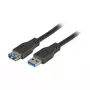 EFB K5237.1,8 USB kabelis melns