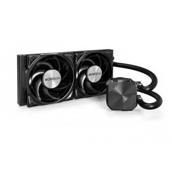 Montech HyperFlow Silent 240 procesoru šķidruma dzesēšanas sistēma AIO 240 mm melna